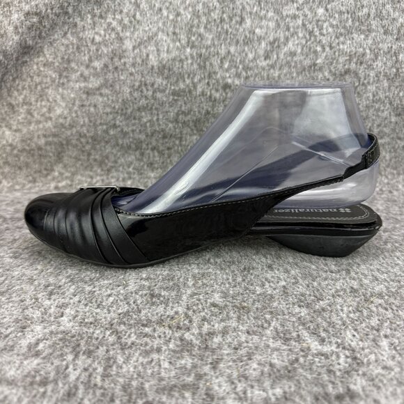 ✅Naturalizer Hanley Black Wedge Sandals Womens 8.5M Slingback Comfort Shoes - Picture 13 of 13